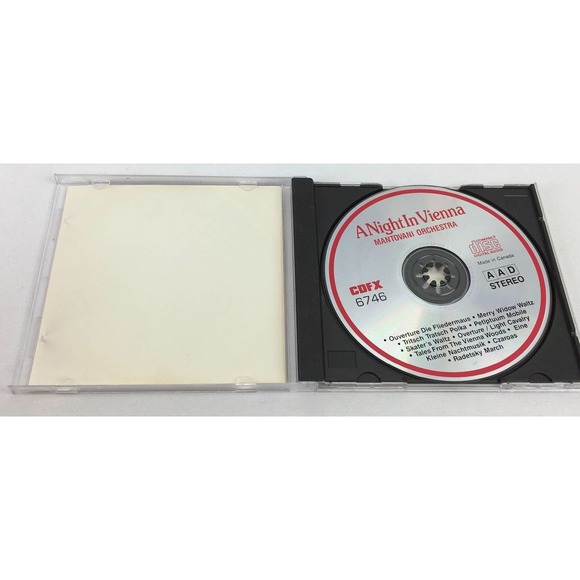 A Night In Vienna by Mantovani Orchestra CD 1988 CDFX 6746 - Picture 3 of 3